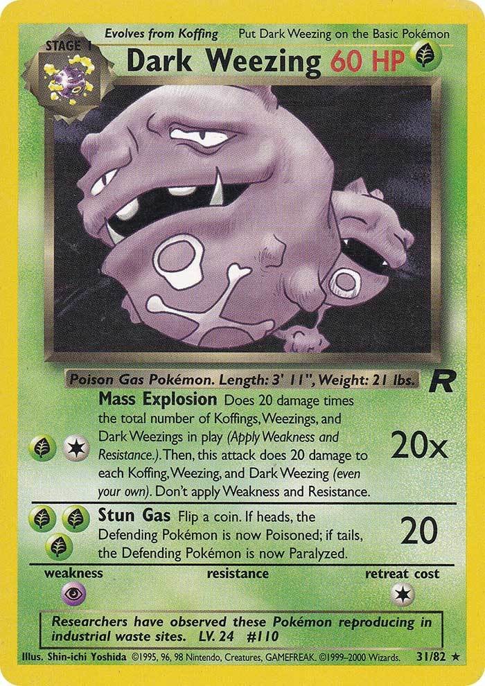 Dark Weezing (31/82) [Team Rocket Unlimited] | Galaxy Games LLC