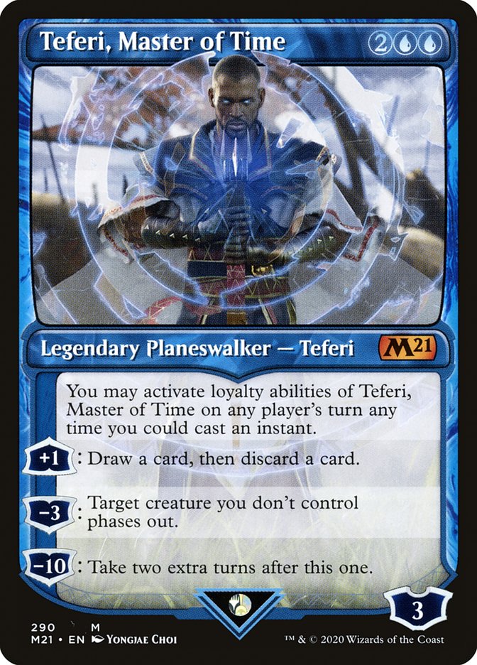 Teferi, Master of Time (Showcase) (290) [Core Set 2021] | Galaxy Games LLC