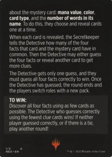 Booster Sleuth (Magic Minigame) [Kamigawa: Neon Dynasty Minigame] | Galaxy Games LLC