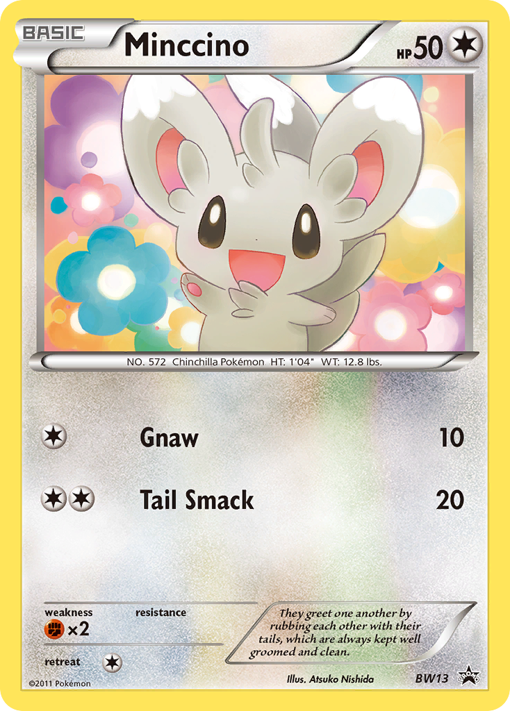 Minccino (BW13) (Cracked Ice Holo) [Black & White: Black Star Promos] | Galaxy Games LLC