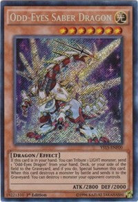 Odd-Eyes Saber Dragon [YS15-ENF00] Secret Rare | Galaxy Games LLC