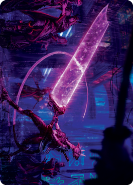Enormous Energy Blade Art Card [Kamigawa: Neon Dynasty Art Series] | Galaxy Games LLC