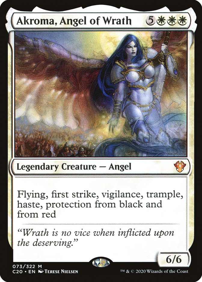 Akroma, Angel of Wrath [Commander 2020] | Galaxy Games LLC