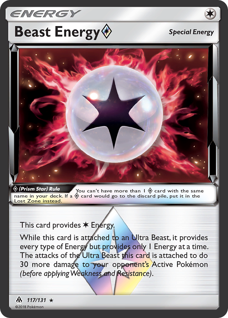 Beast Energy (117/131) (Prism Star) [Sun & Moon: Forbidden Light] | Galaxy Games LLC