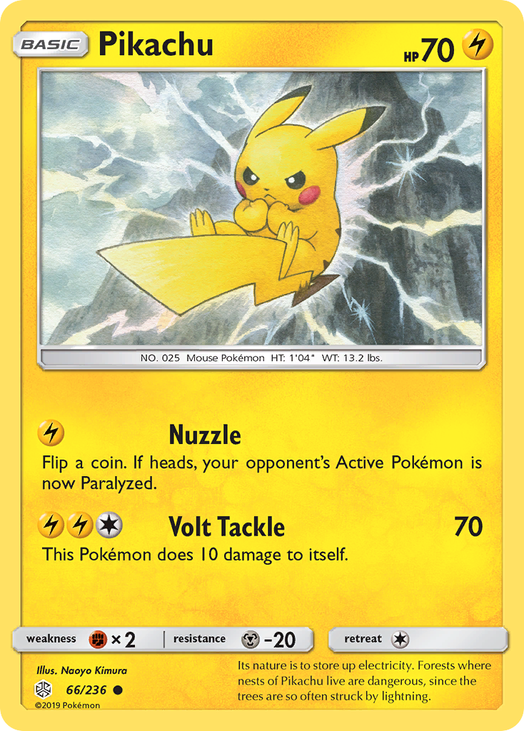 Pikachu (66/236) [Sun & Moon: Cosmic Eclipse] | Galaxy Games LLC