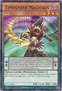 Timegazer Magician [SP15-EN011] Shatterfoil Rare | Galaxy Games LLC