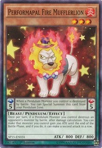 Performapal Fire Mufflerlion [SP15-EN024] Common | Galaxy Games LLC