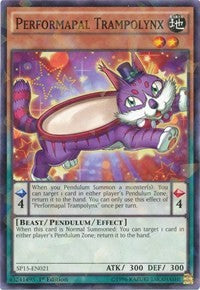 Performapal Trampolynx [SP15-EN021] Shatterfoil Rare | Galaxy Games LLC