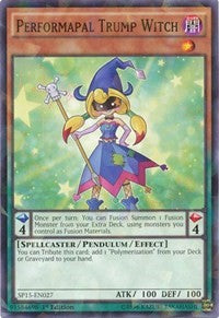 Performapal Trump Witch [SP15-EN027] Shatterfoil Rare | Galaxy Games LLC