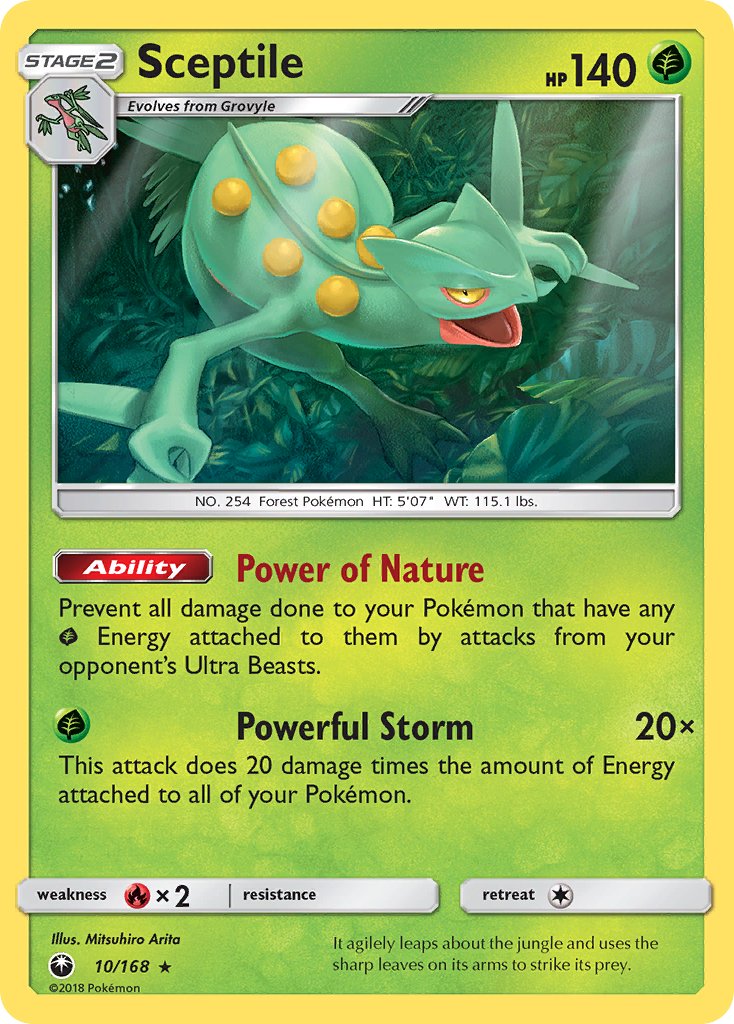 Sceptile (10/168) (Theme Deck Exclusive) [Sun & Moon: Celestial Storm] | Galaxy Games LLC