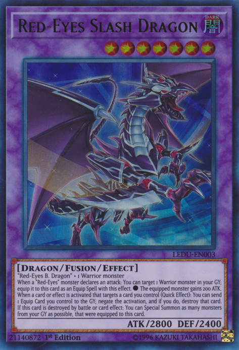 Red-Eyes Slash Dragon [LEDU-EN003] Ultra Rare | Galaxy Games LLC