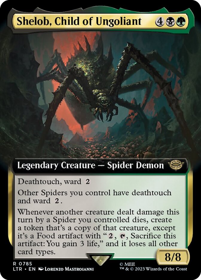 Shelob, Child of Ungoliant (Extended Art) (Surge Foil) [The Lord of the Rings: Tales of Middle-Earth] | Galaxy Games LLC