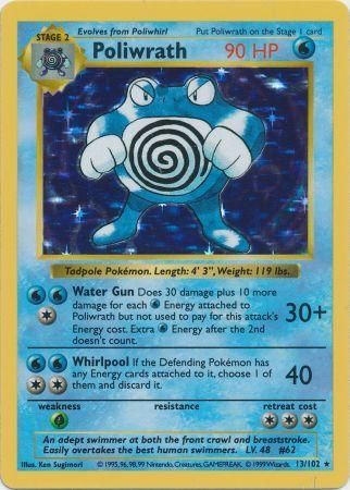 Poliwrath (13/102) [Base Set Shadowless Unlimited] | Galaxy Games LLC