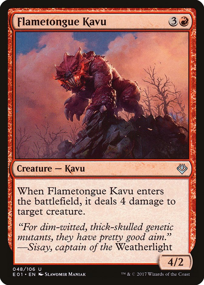 Flametongue Kavu [Archenemy: Nicol Bolas] | Galaxy Games LLC