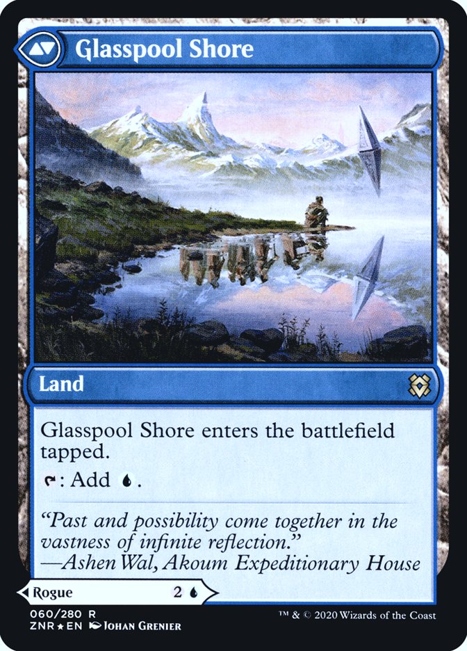Glasspool Mimic // Glasspool Shore [Zendikar Rising Prerelease Promos] | Galaxy Games LLC