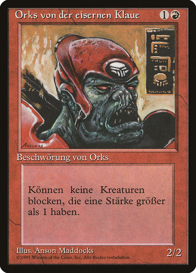 Ironclaw Orcs (German) - "Orks von der eisernen Klaue" [Renaissance] | Galaxy Games LLC