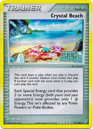 Crystal Beach (75/100) (Stamped) [EX: Crystal Guardians] | Galaxy Games LLC