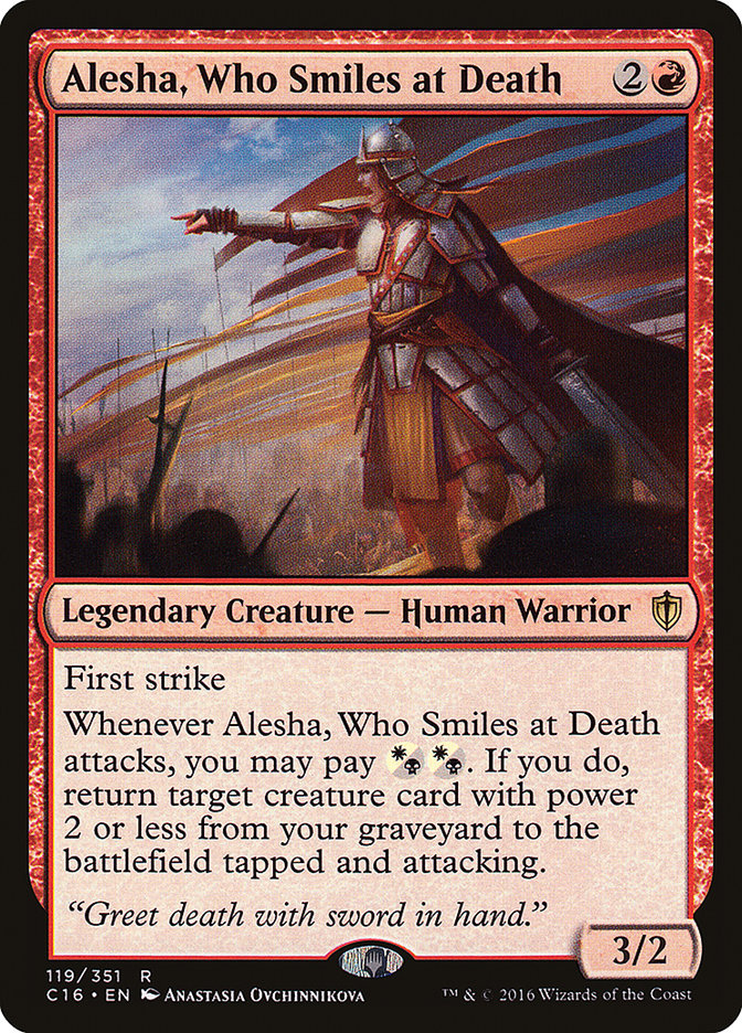 Alesha, Who Smiles at Death [Commander 2016] | Galaxy Games LLC