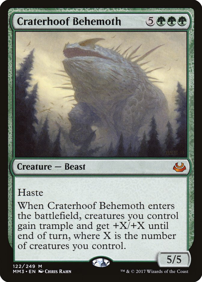 Craterhoof Behemoth [Modern Masters 2017] | Galaxy Games LLC