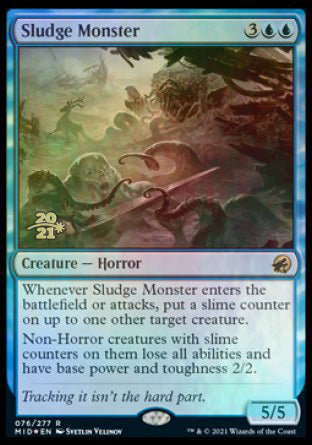 Sludge Monster [Innistrad: Midnight Hunt Prerelease Promos] | Galaxy Games LLC