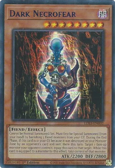 Dark Necrofear (Blue) [LDS3-EN002] Ultra Rare | Galaxy Games LLC