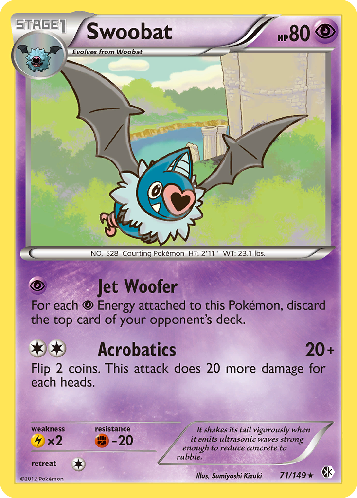 Swoobat (71/149) [Black & White: Boundaries Crossed] | Galaxy Games LLC