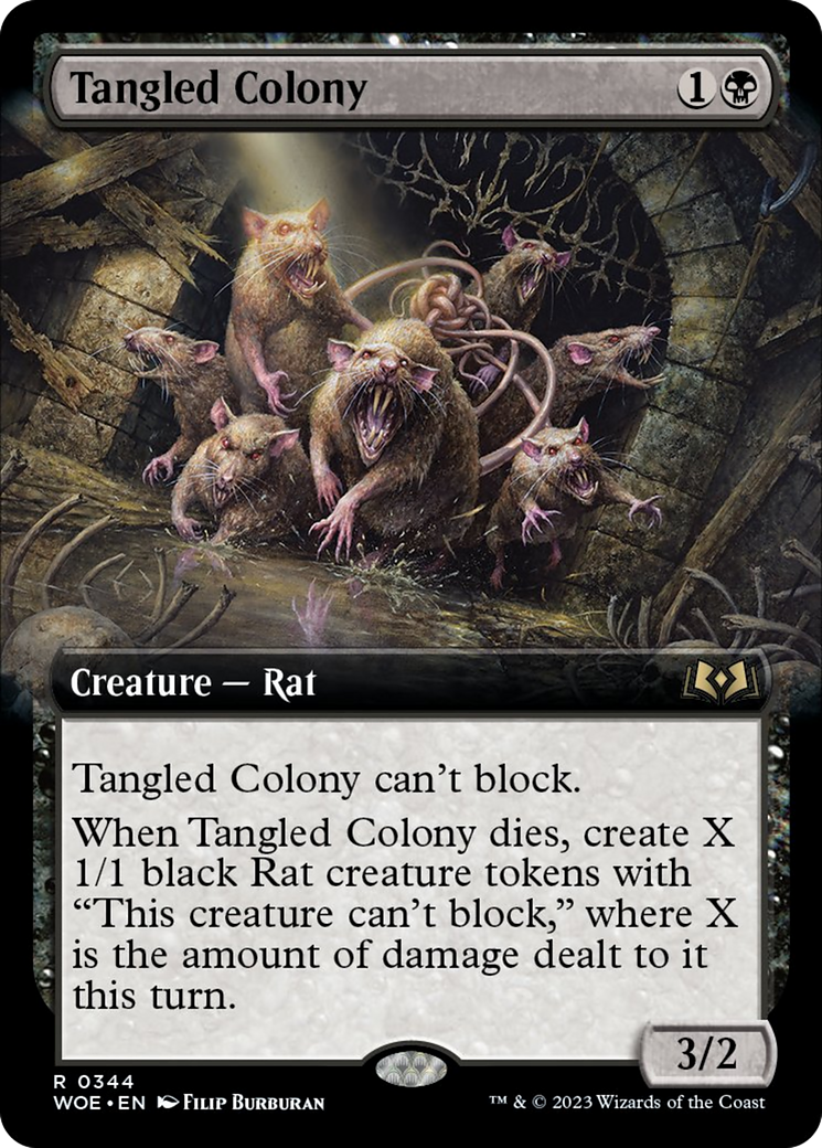 Tangled Colony (Extended Art) [Wilds of Eldraine] | Galaxy Games LLC