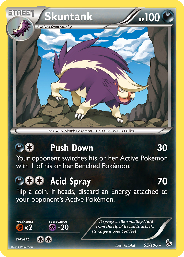 Skuntank (55/106) [XY: Flashfire] | Galaxy Games LLC