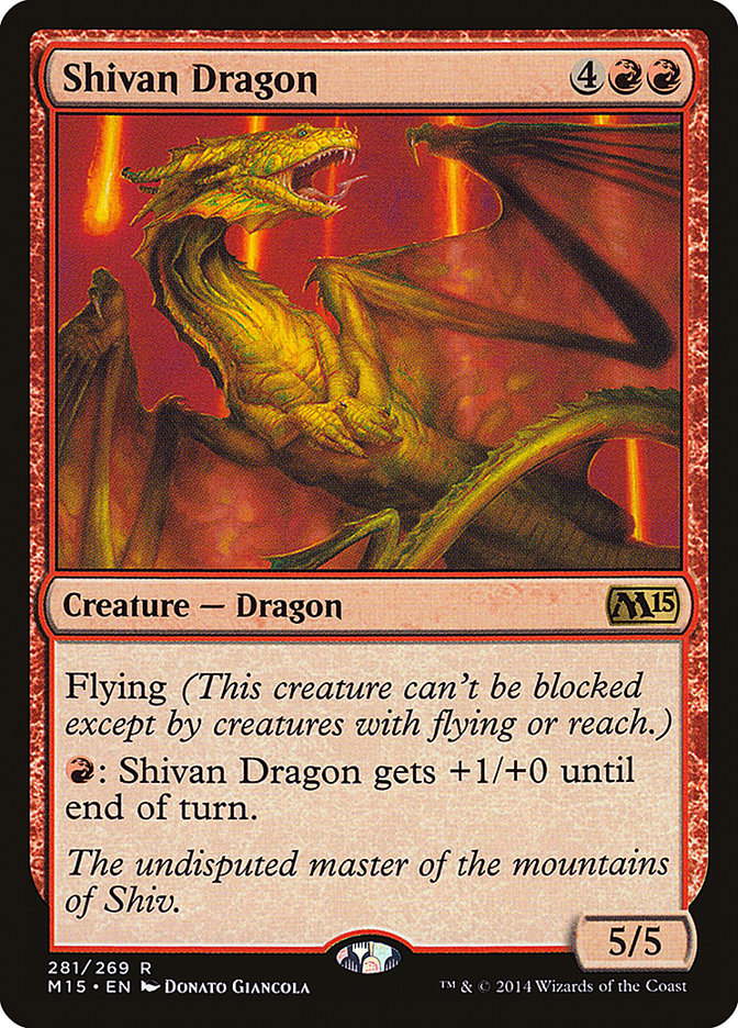 Shivan Dragon [Magic 2015] | Galaxy Games LLC