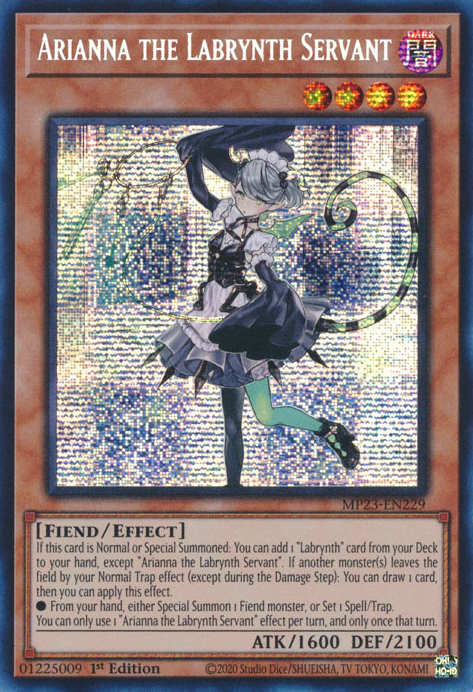 Arianna the Labrynth Servant [MP23-EN229] Prismatic Secret Rare | Galaxy Games LLC