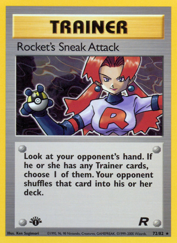 Rocket's Sneak Attack (72/82) [Team Rocket 1st Edition] | Galaxy Games LLC