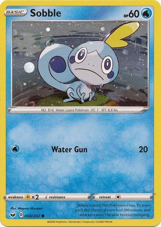 Sobble (054/202) (Cosmos Holo) [Sword & Shield: Base Set] | Galaxy Games LLC