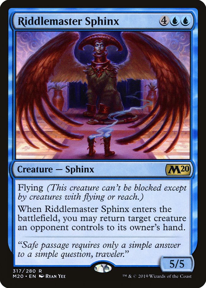 Riddlemaster Sphinx [Core Set 2020] | Galaxy Games LLC