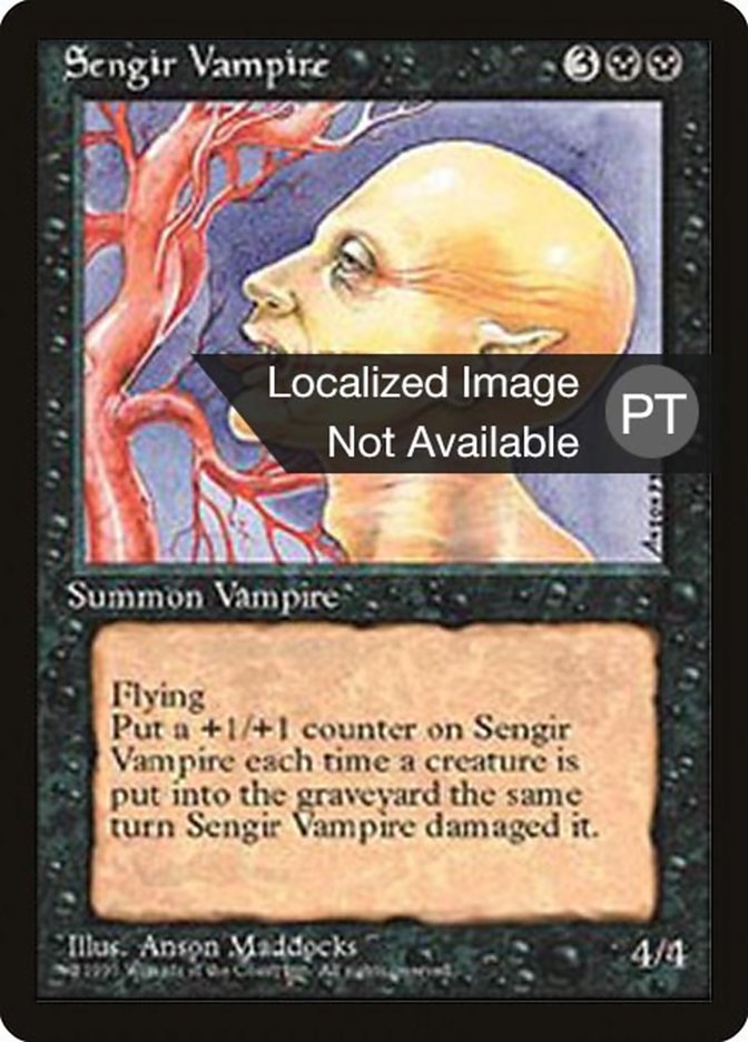 Sengir Vampire [Fourth Edition (Foreign Black Border)] | Galaxy Games LLC
