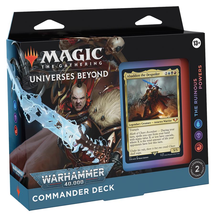 Warhammer 40,000 - Commander Deck (The Ruinous Powers) | Galaxy Games LLC