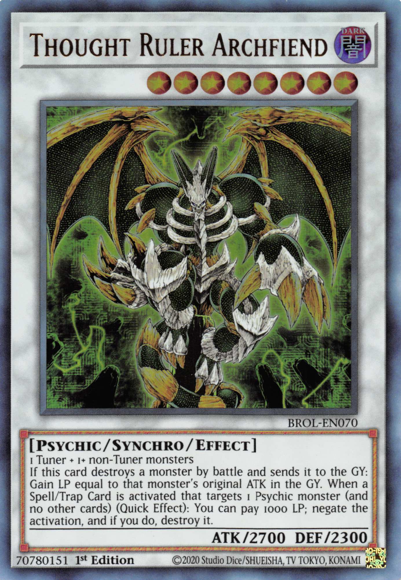 Thought Ruler Archfiend [BROL-EN070] Ultra Rare | Galaxy Games LLC