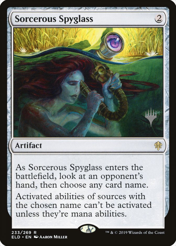 Sorcerous Spyglass (Promo Pack) [Throne of Eldraine Promos] | Galaxy Games LLC