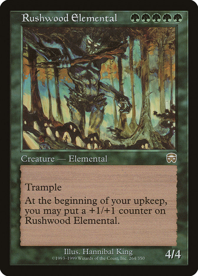 Rushwood Elemental [Mercadian Masques] | Galaxy Games LLC