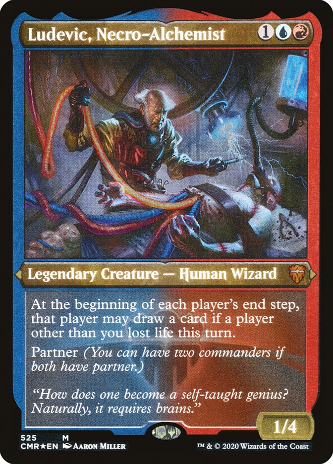 Ludevic, Necro-Alchemist (Etched) [Commander Legends] | Galaxy Games LLC