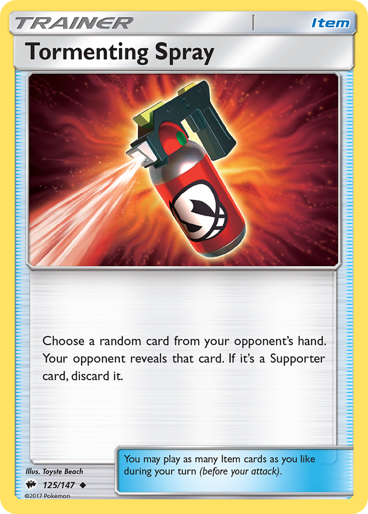 Tormenting Spray (125/147) [Sun & Moon: Burning Shadows] | Galaxy Games LLC