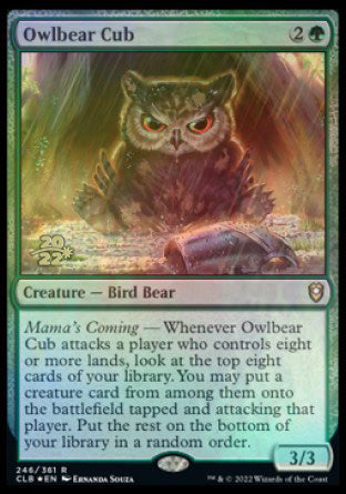 Owlbear Cub [Commander Legends: Battle for Baldur's Gate Prerelease Promos] | Galaxy Games LLC