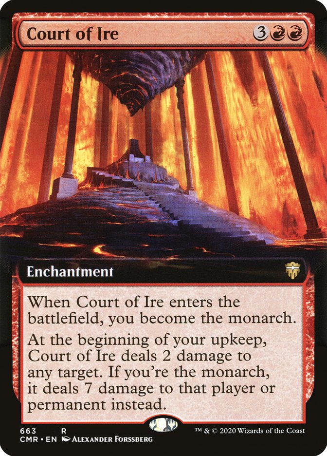 Court of Ire (Extended Art) [Commander Legends] | Galaxy Games LLC