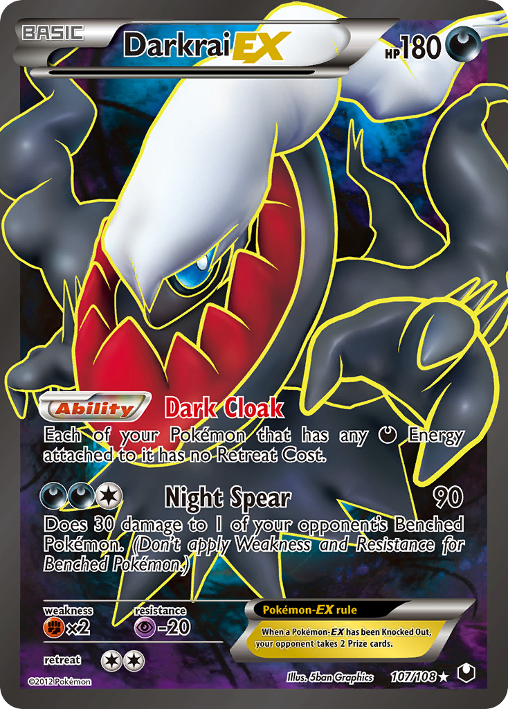 Darkrai EX (107/108) [Black & White: Dark Explorers] | Galaxy Games LLC