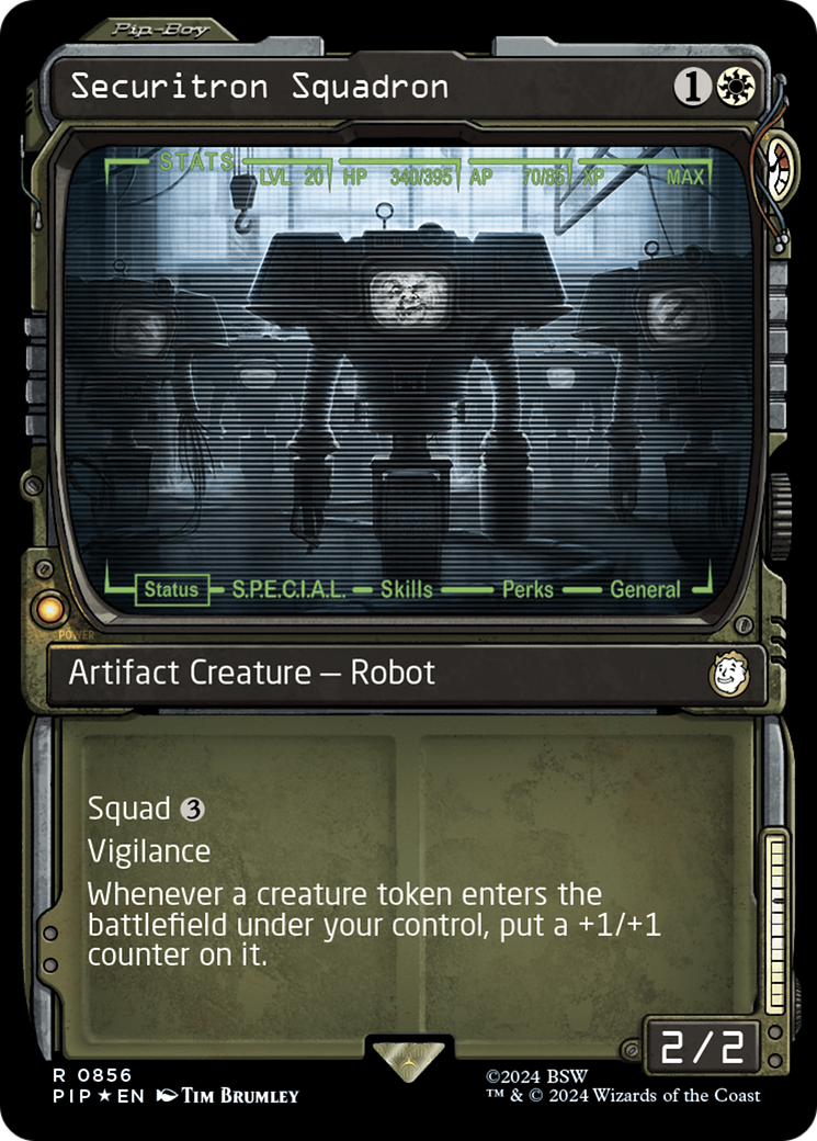Securitron Squadron (Showcase) (Surge Foil) [Fallout] | Galaxy Games LLC