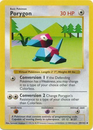 Porygon (39/102) [Base Set Shadowless Unlimited] | Galaxy Games LLC