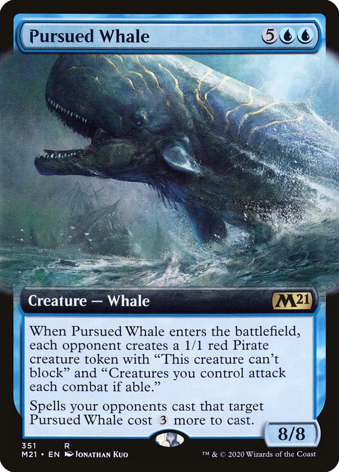 Pursued Whale (Extended Art) [Core Set 2021] | Galaxy Games LLC