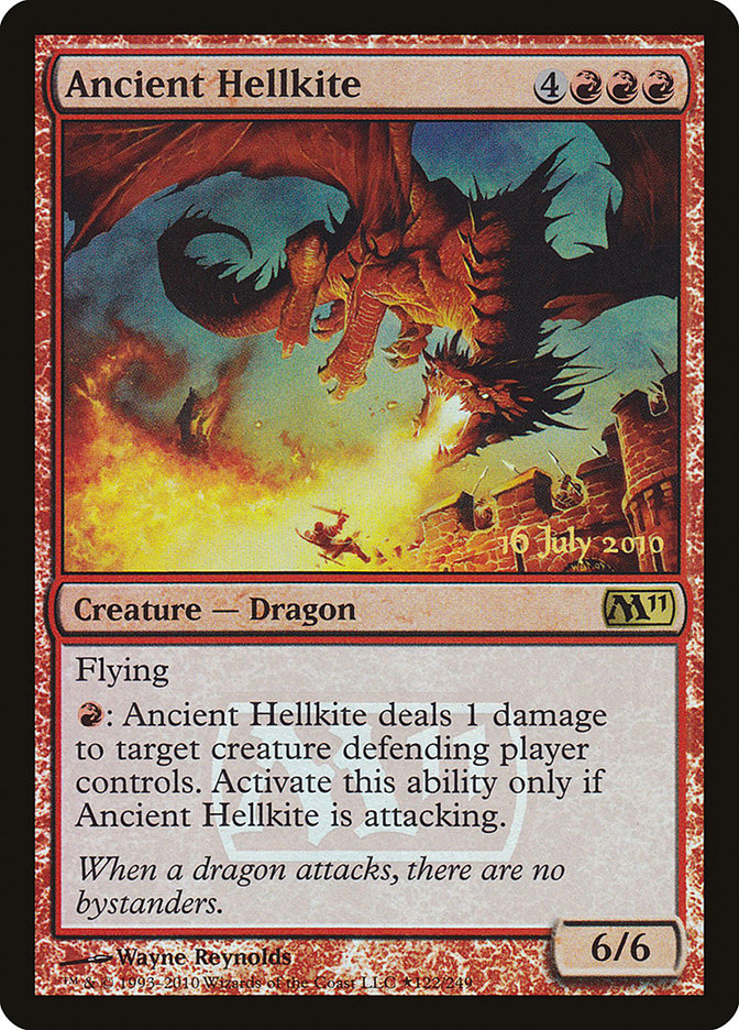 Ancient Hellkite [Magic 2011 Prerelease Promos] | Galaxy Games LLC