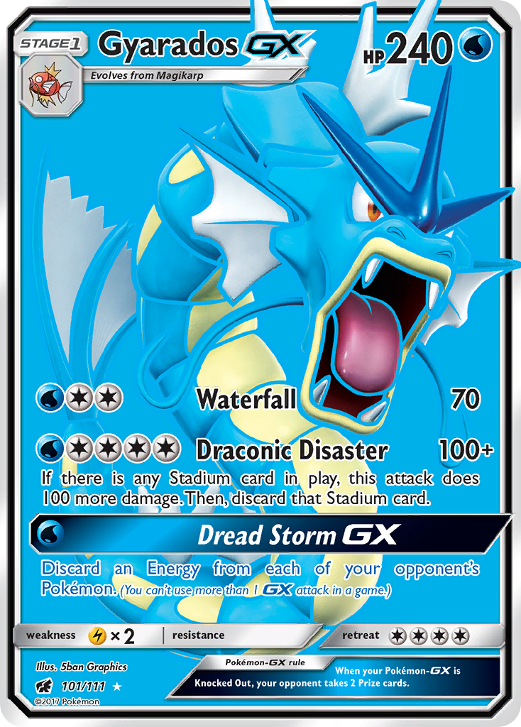 Gyarados GX (101/111) [Sun & Moon: Crimson Invasion] | Galaxy Games LLC