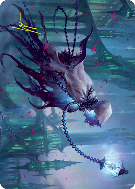 Wanderlight Spirit Art Card (Gold-Stamped Signature) [Innistrad: Crimson Vow Art Series] | Galaxy Games LLC