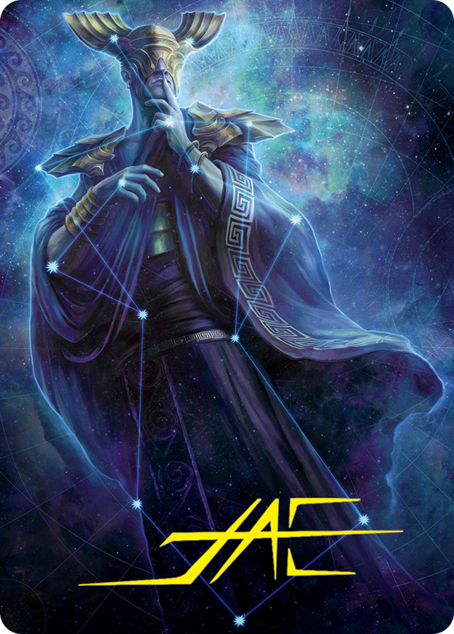 Atris, Oracle of Half-Truths Art Card (Gold-Stamped Signature) [March of the Machine Art Series] | Galaxy Games LLC